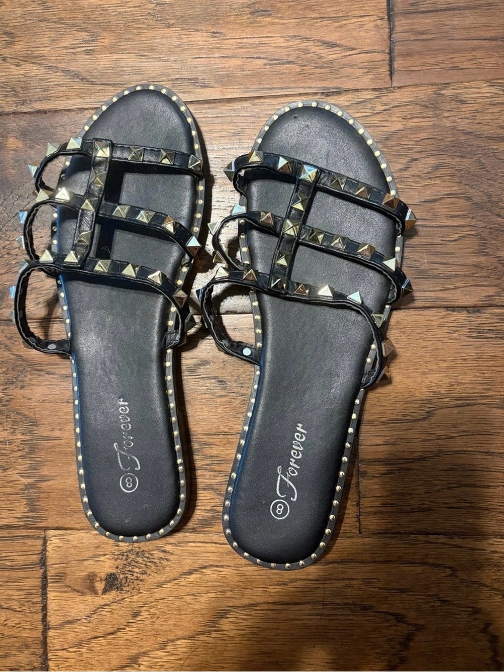 Black Studded sandals